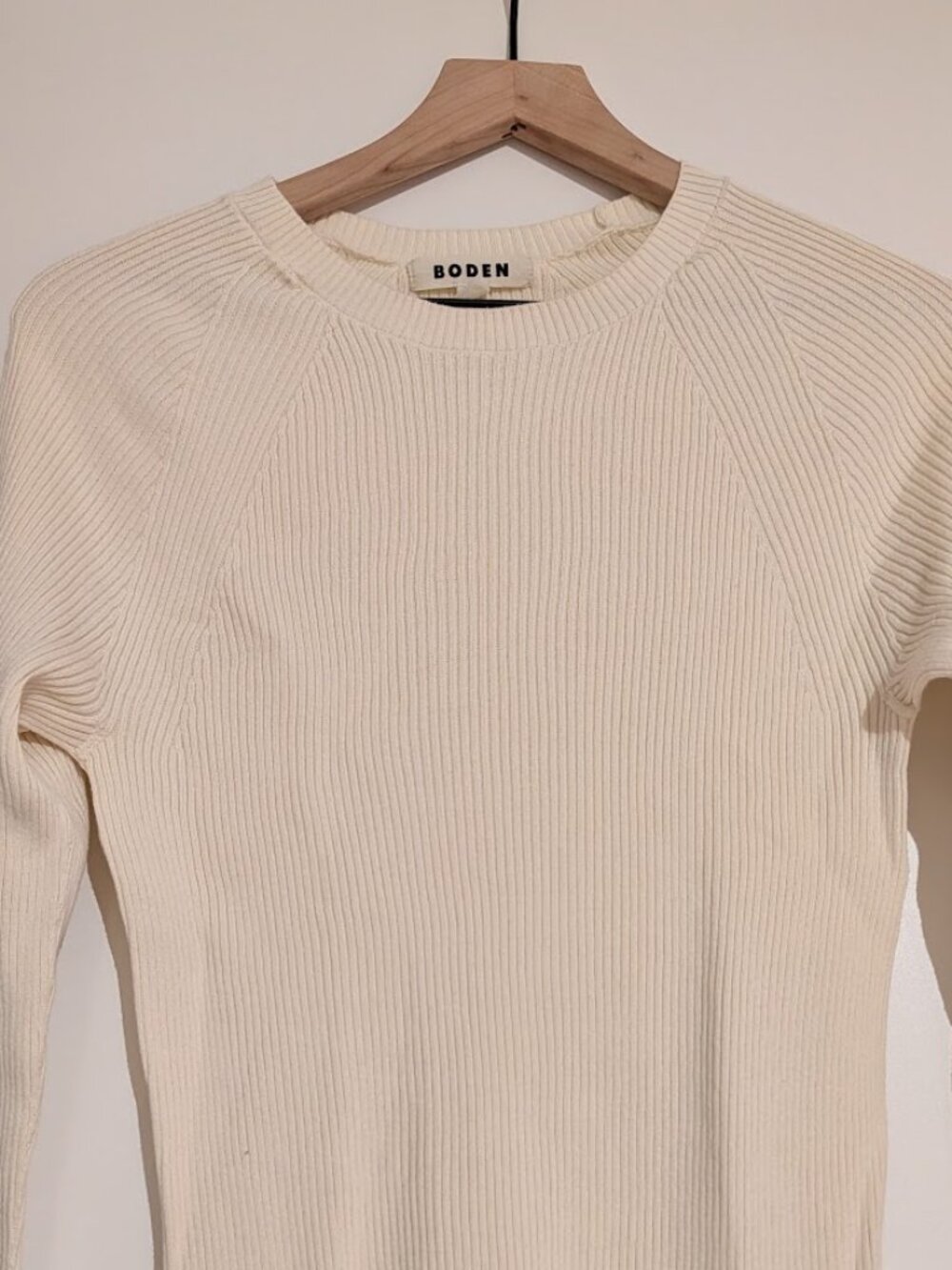 Boden 100% cotton stretchy ribbed top
